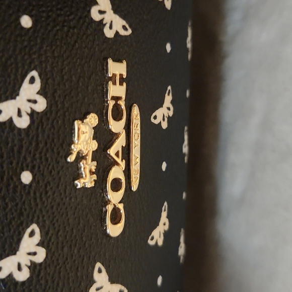Coach Black and White Butterfly And Paisley Backpack and Wallet Set - Picture 3 of 9